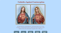 Desktop Screenshot of catholicsagainstcontraception.com