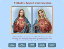 Tablet Screenshot of catholicsagainstcontraception.com